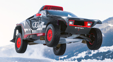 Audi RS Q e-tron, dalla Dakar alla neve della GP Ice Race. Incredibile prova del bolide elettrico a Zell am See in Austria