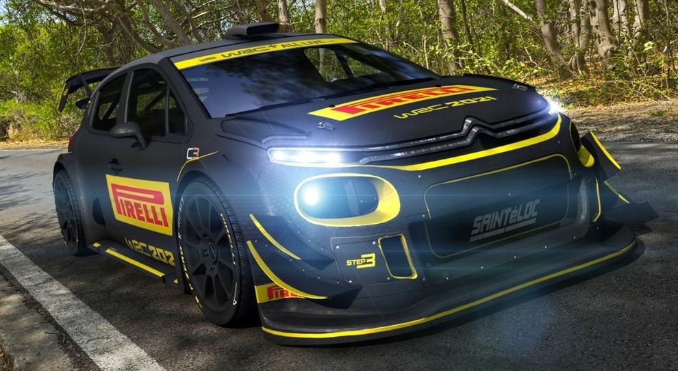 Citroen C3 WRC+ gommata Pirelli per i test