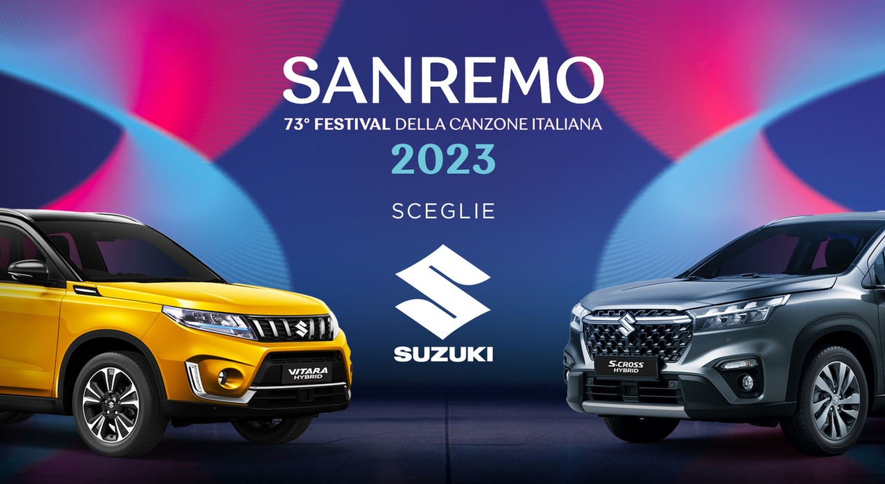 S-Cross Hybrid e Vitara Hybrid protagoniste dal 7 all 11 febbraio al Festival di Sanremo