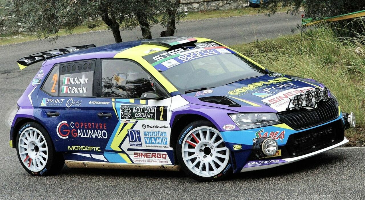 La Skoda Fabia Rally2 di Marco Signor e Corrado Bonato